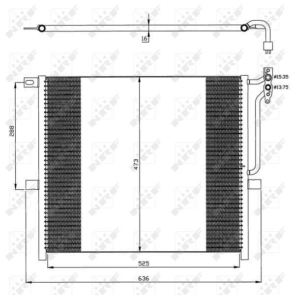 A/C CONDENSOR NRF BMW
