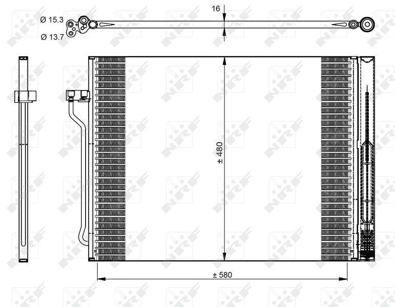 A/C CONDENSOR NRF BMW