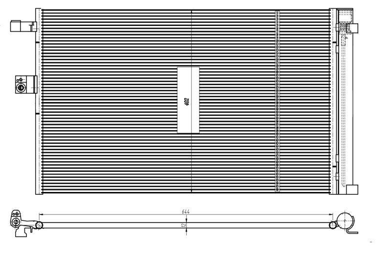 A/C CONDENSOR NRF BMW