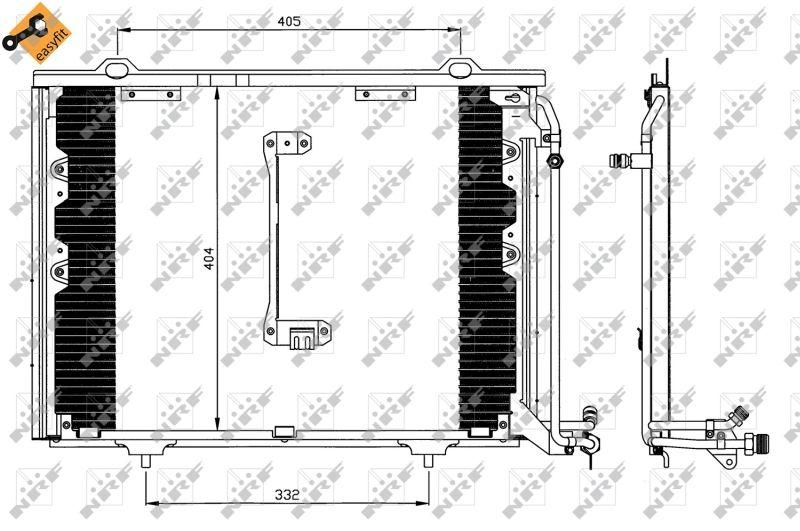 A/C CONDENSOR NRF MERC