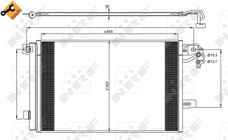 A/C CONDENSOR NRF VAG