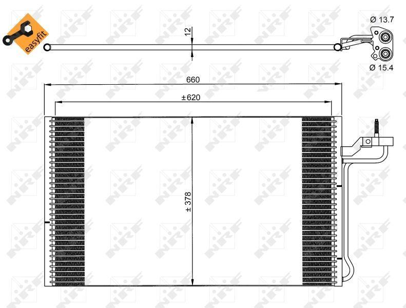 A/C CONDENSOR NRF VOLVO