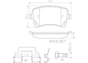 BRAKE PADS REAR BREMBO CERAMIC VAG