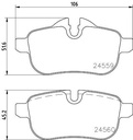 BRAKE PADS REAR PAGID BMW