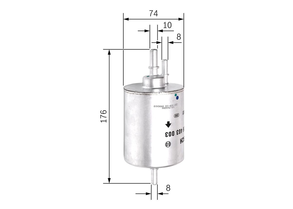 FUEL FILTER BOSCH VG