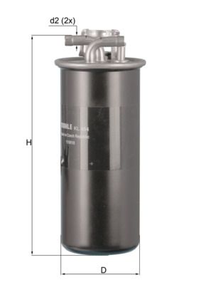 FUEL FILTER MAHLE VAG