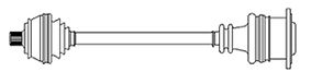 DRIVE SHAFT FRONT METELLI VAG