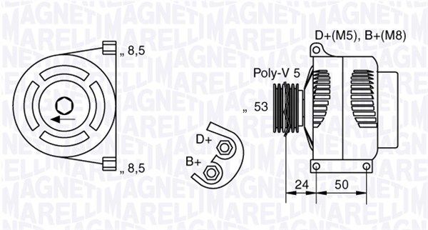 ALTERNATOR MAGNETI MARELLI FIAT