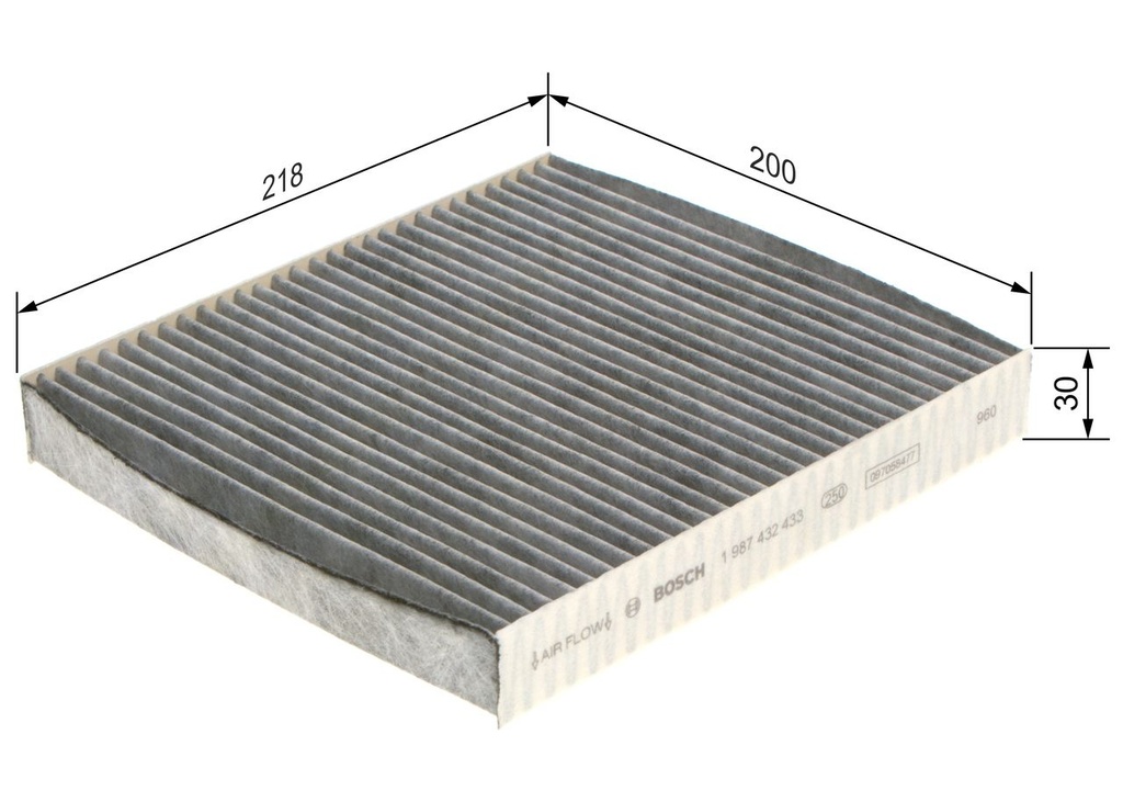 A/C MICRO FILTER [CARBON] BOSCH ALFA