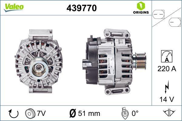 ALTERNATOR VALEO MERC 14V 220A