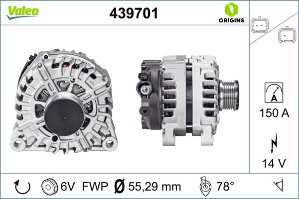 ALTERNATOR VALEO PSA