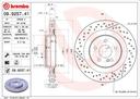 BRAKE DISC REAR 330MM BREMBO MERC (CROSS DRILLED)