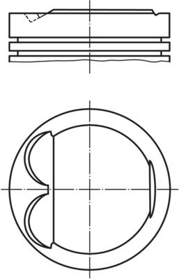 PISTON ASSY + .50MM MAHLE BMW