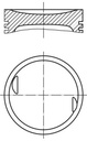 PISTON ASSY + .50MM MAHLE MERC