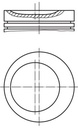 PISTON ASSY + .50MM MAHLE MERC