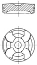 PISTON ASSY + .50MM MAHLE MERC