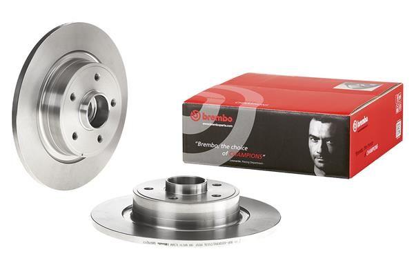 BRAKE DISC REAR 274MM BREMBO RENAULT (WITH HUB)