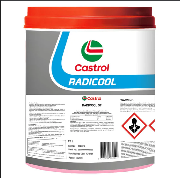 COOLANT CONCENTRATE BLUE 20L RADICOOL CASTROL