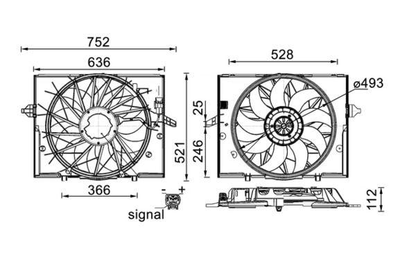 A/C THERMOFAN MAHLE BMW