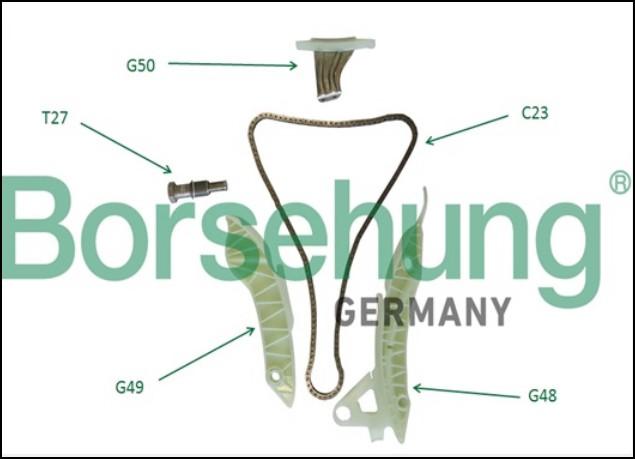 TIMING CHAIN KIT BORSEHUNG N12/N16/N45/N18