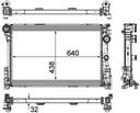 RADIATOR MAHLE MERC