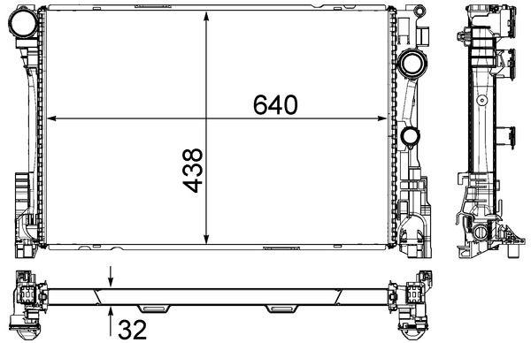 RADIATOR MAHLE MERC