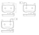 BRAKE PADS FRONT BREMBO ALFA