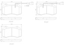 BRAKE PADS FRONT WITH SENSOR BREMBO CERAMIC ALFA
