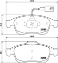 BRAKE PADS FRONT PAGID ALFA