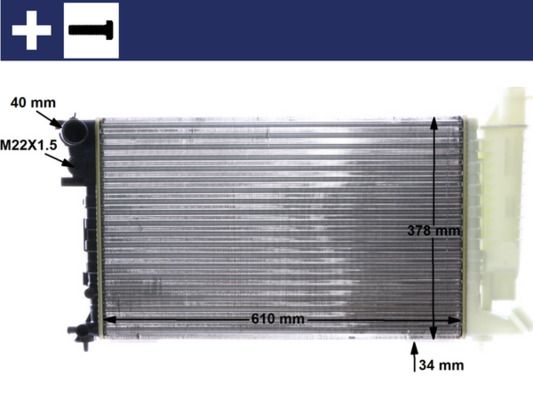RADIATOR MAHLE PSA