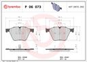 BRAKE PADS FRONT BREMBO BMW