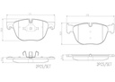 BRAKE PADS FRONT BREMBO CERAMIC BMW
