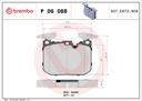 BRAKE PADS FRONT BREMBO BMW