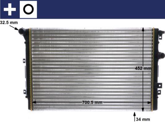 RADIATOR MAHLE VAG
