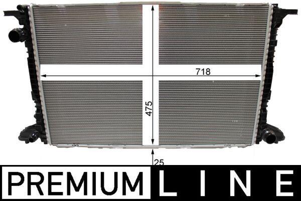 RADIATOR MAHLE VAG