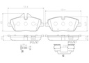 BRAKE PADS FRONT BREMBO CERAMIC BMW MINI