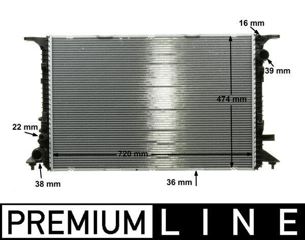 RADIATOR MAHLE VAG