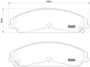 BRAKE PADS FRONT BREMBO CHRYSLER