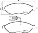 BRAKE PADS FRONT BREMBO FIAT