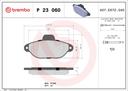 BRAKE PADS FRONT BREMBO FIAT