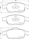 BRAKE PADS FRONT BREMBO FIAT