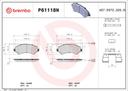 BRAKE PADS FRONT WITH SENSOR BREMBO CERAMIC FIAT