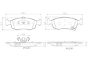 BRAKE PADS FRONT BREMBO CERAMIC FIAT