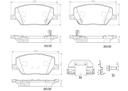 BRAKE PADS FRONT BREMBO CERAMIC FIAT JEEP