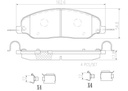 BRAKE PADS FRONT BREMBO CERAMIC FORD