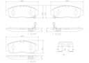 FRONT PADS BREMBO CERAMIC HONDA NISSAN