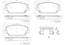 FRONT PADS BREMBO CERAMIC HYUNDAI KIA