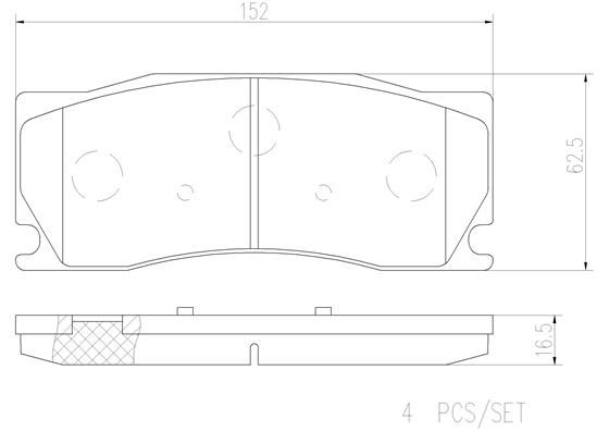BRAKE PADS FRONT BREMBO CERAMIC JAGUAR