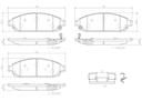 BRAKE PADS FRONT BREMBO CERAMIC JEEP