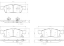 BRAKE PADS FRONT BREMBO CERAMIC JEEP